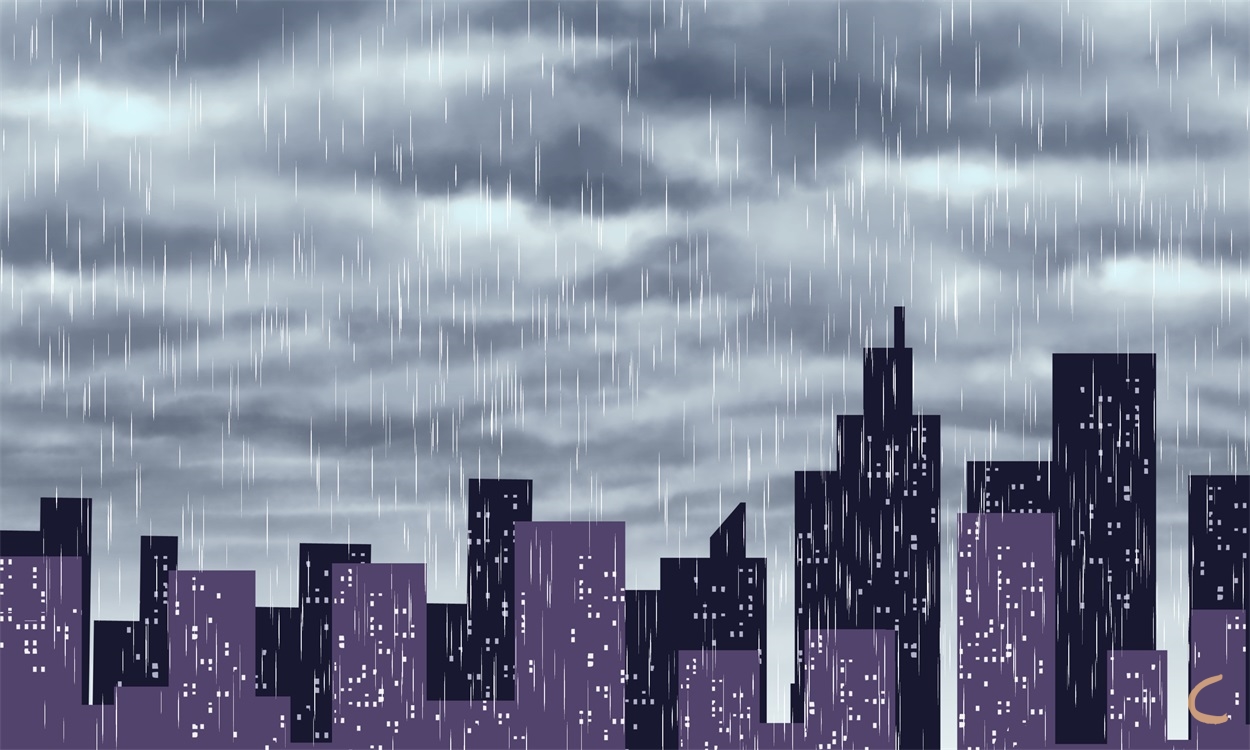 下雨天文案短句干净