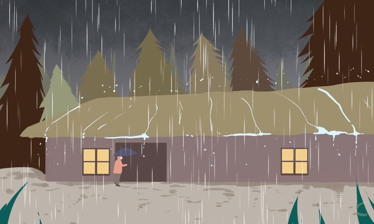 描写下雨天的唯美句子