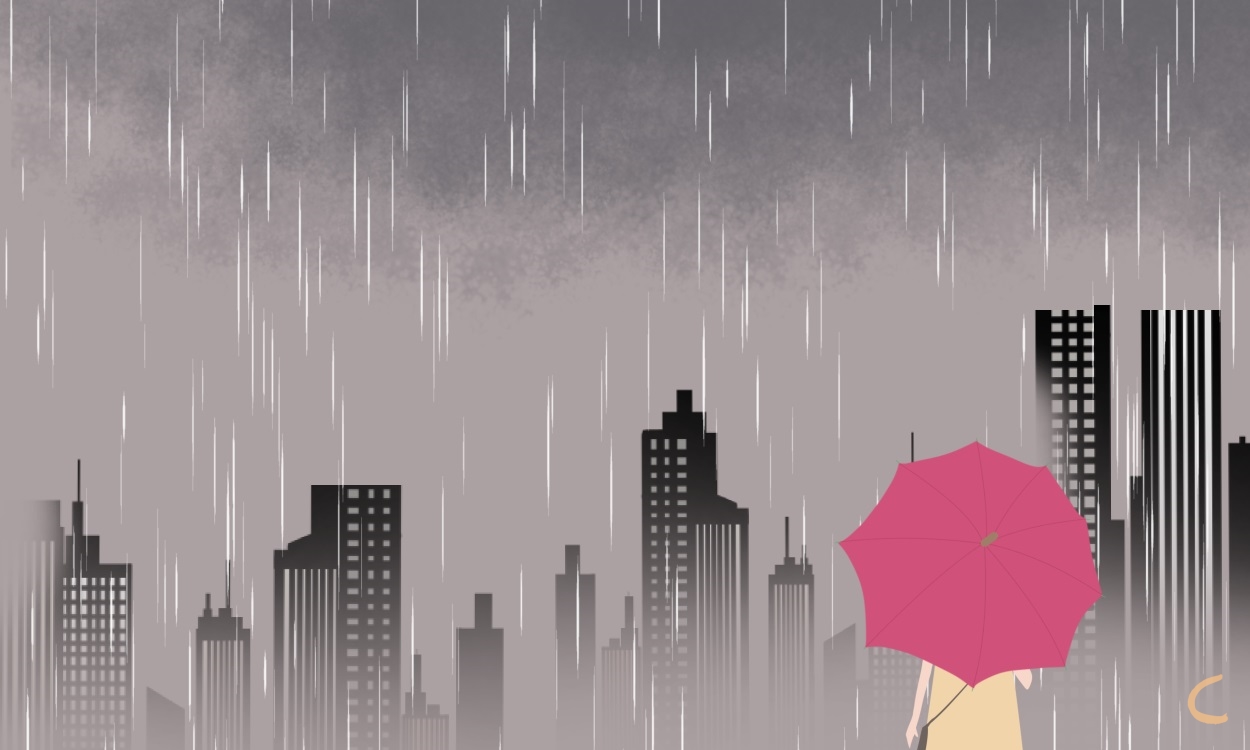 下雨天心情低落的说说句子