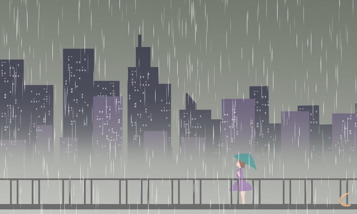 唯美雨天意境句子