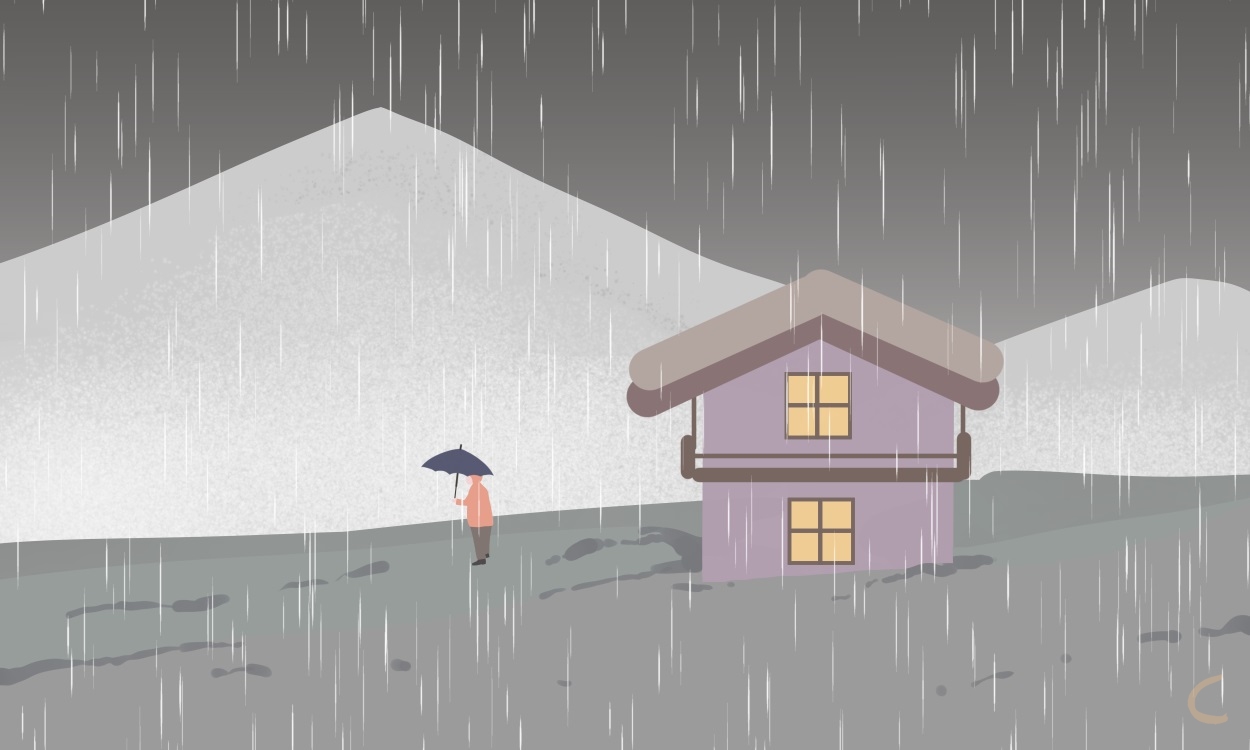 下雨天发朋友圈的句子