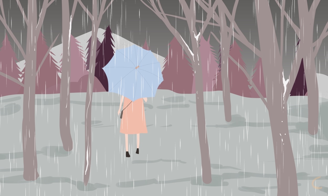 下雨高级文案短句