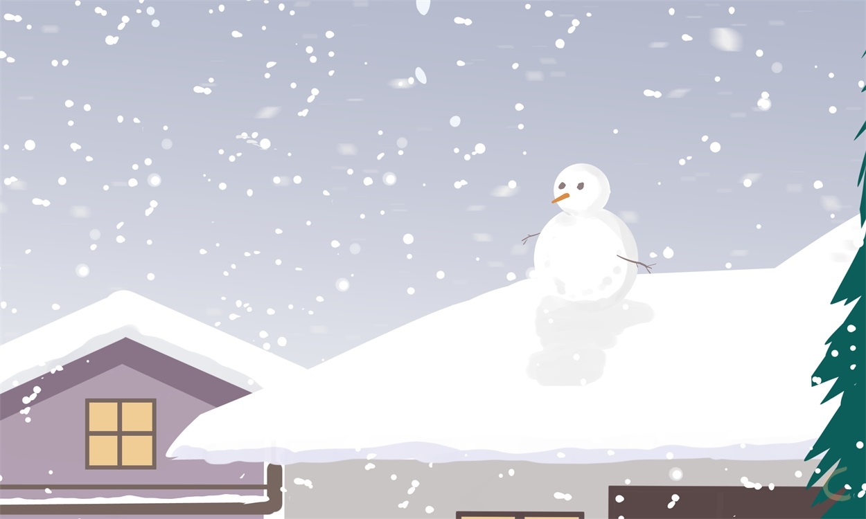 冬天第一场雪的暖心文案